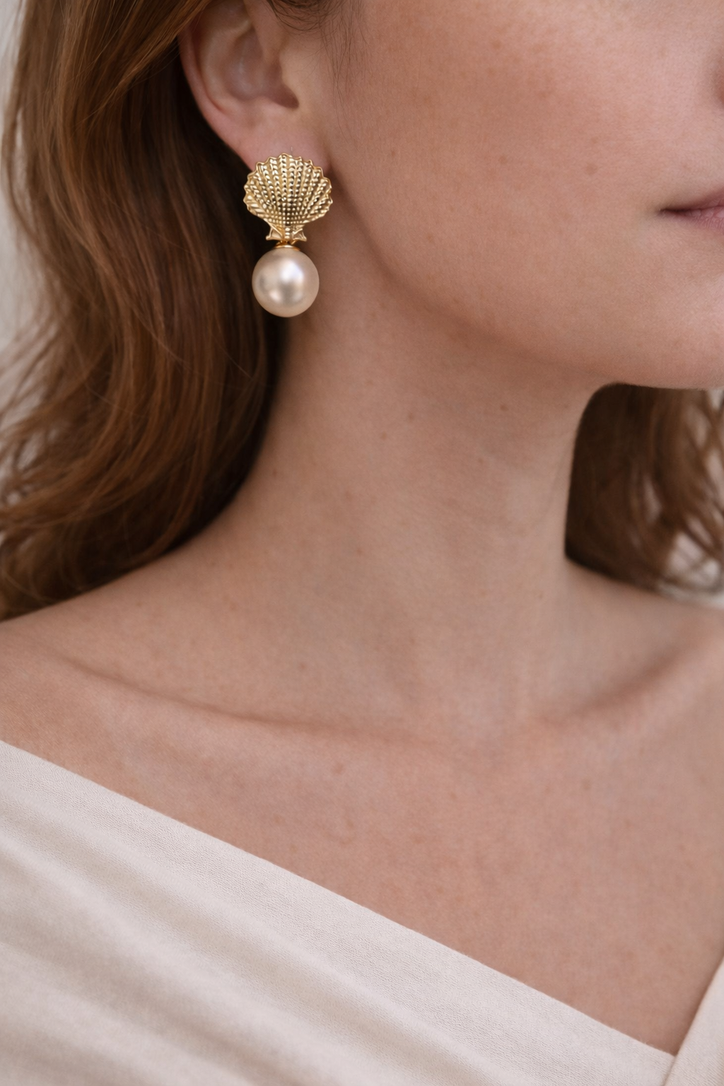 Maris İnci Deniz Kabuğu Küpe