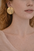 Venera Spiral Gold Küpe