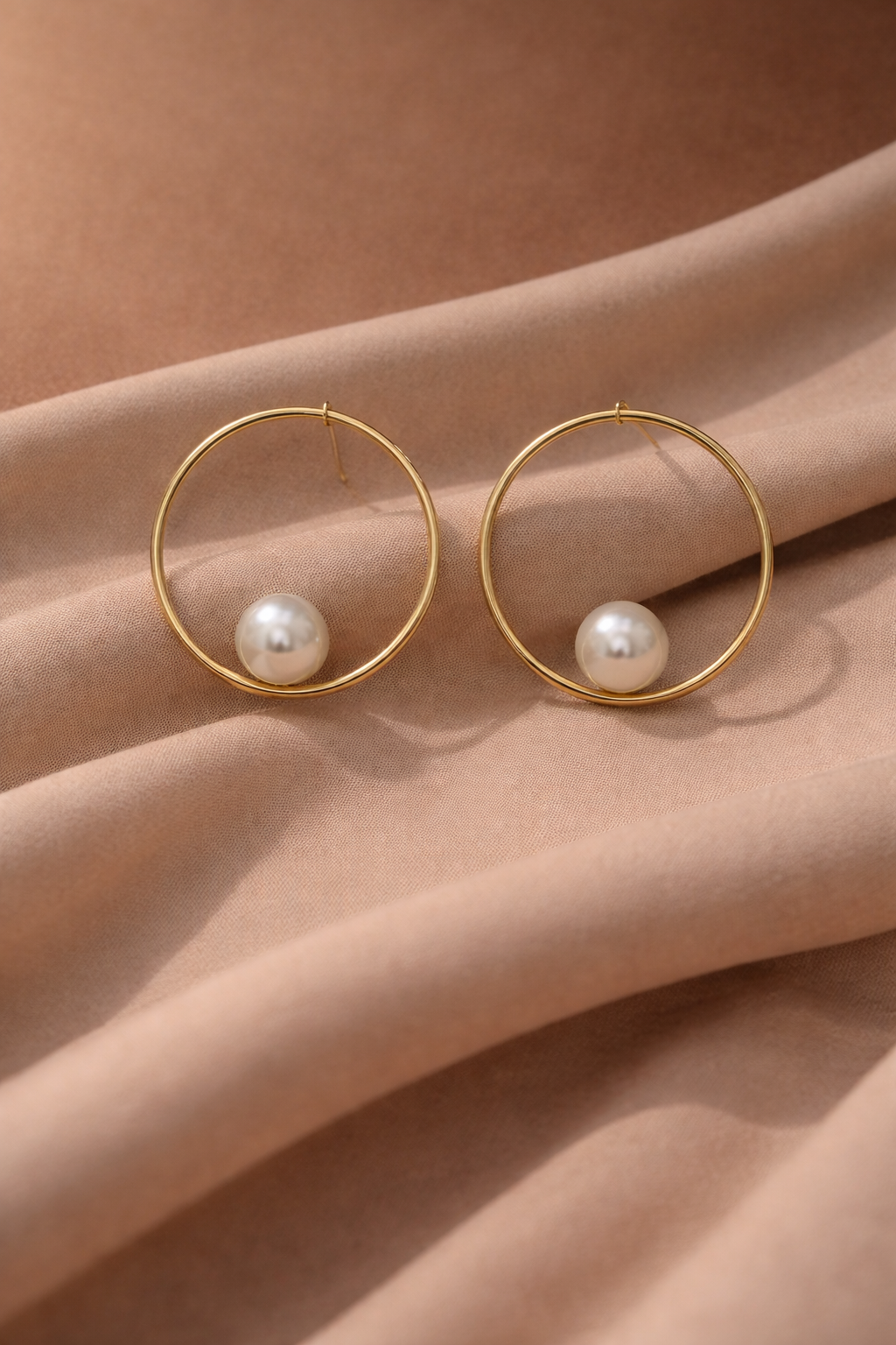 Selene İnci Halka Küpe