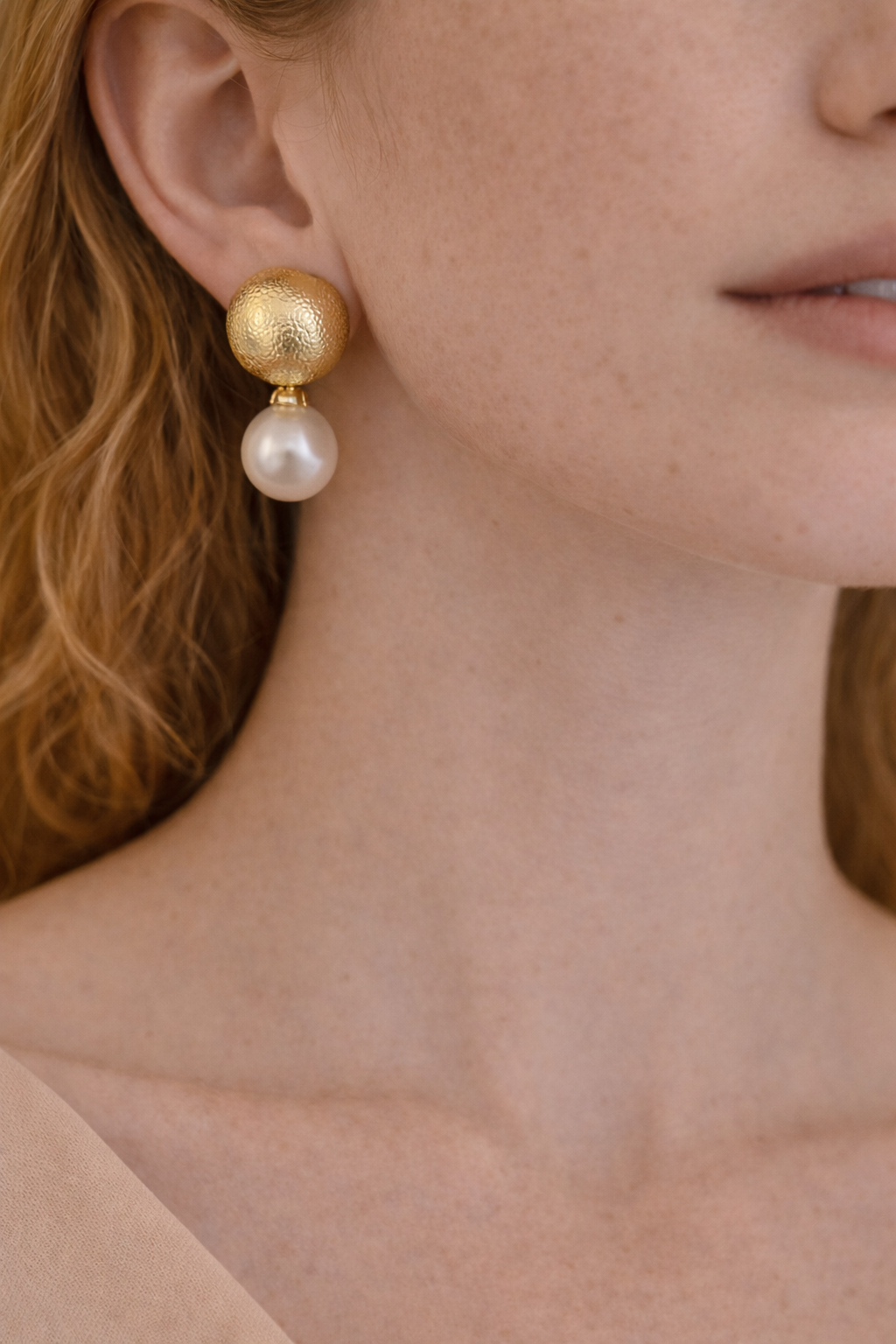 Aurena İnci Dokulu Küpe