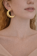 Lunara Gold Hilal Küpe