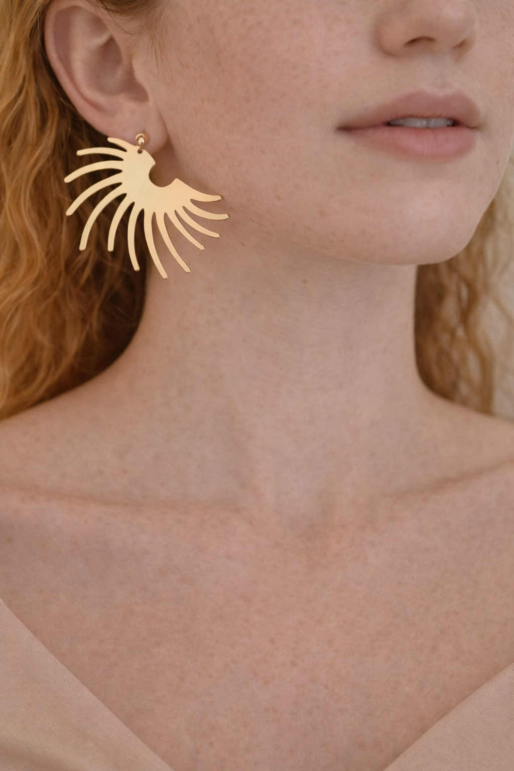 Solara Gold Güneş Küpe