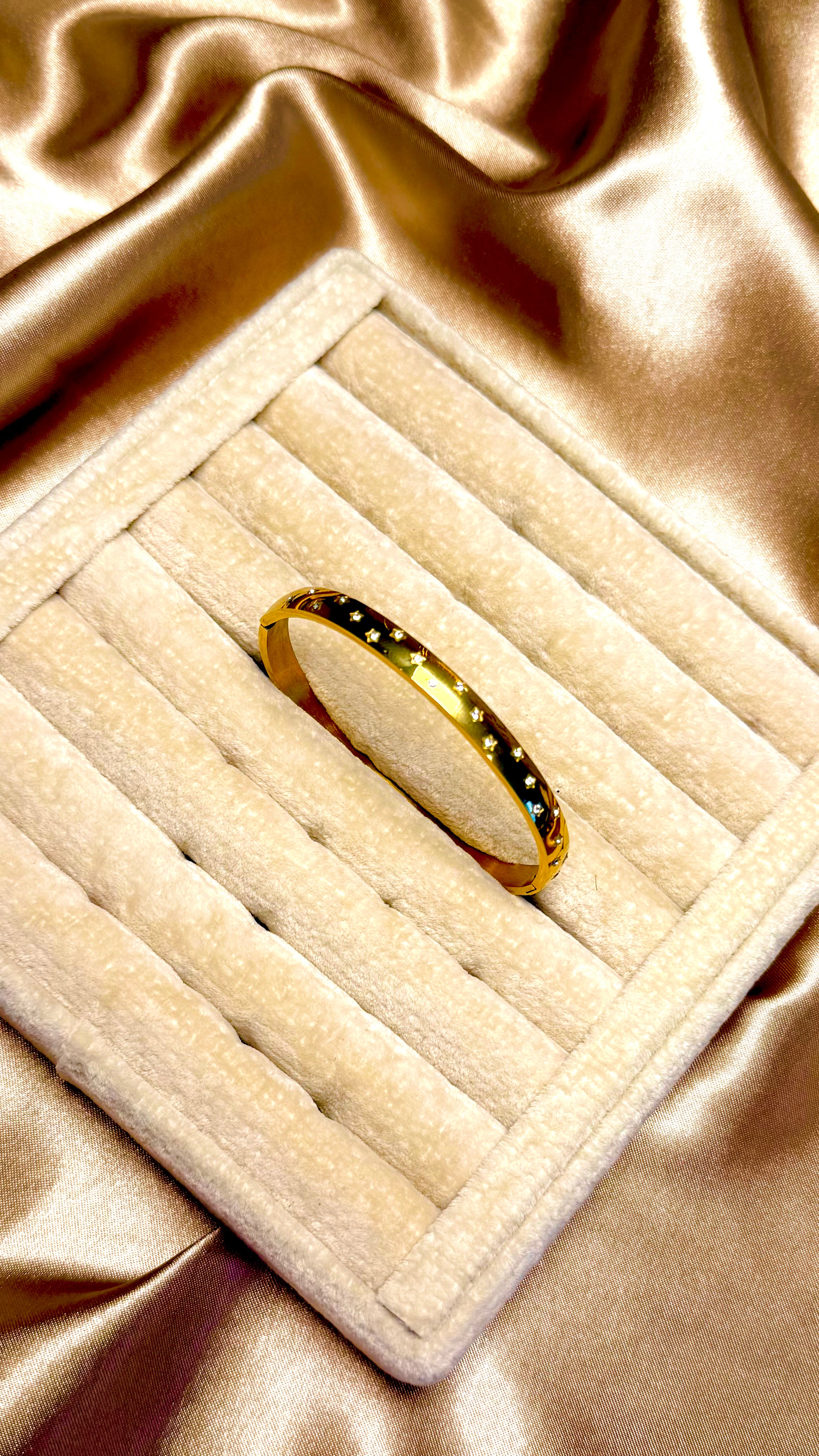 Mini Yıldız Taşlı Çelik Bileklik