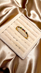 Renkli Taşlı Çelik Bileklik