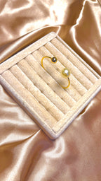 Aurora İnci Detaylı Pirinç Bileklik