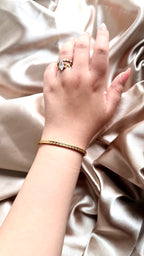 Minimal Taşlı Çelik Bileklik