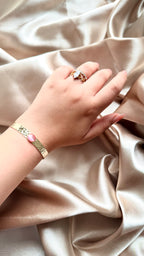 Rosella Vintage Taşlı Pirinç Bileklik