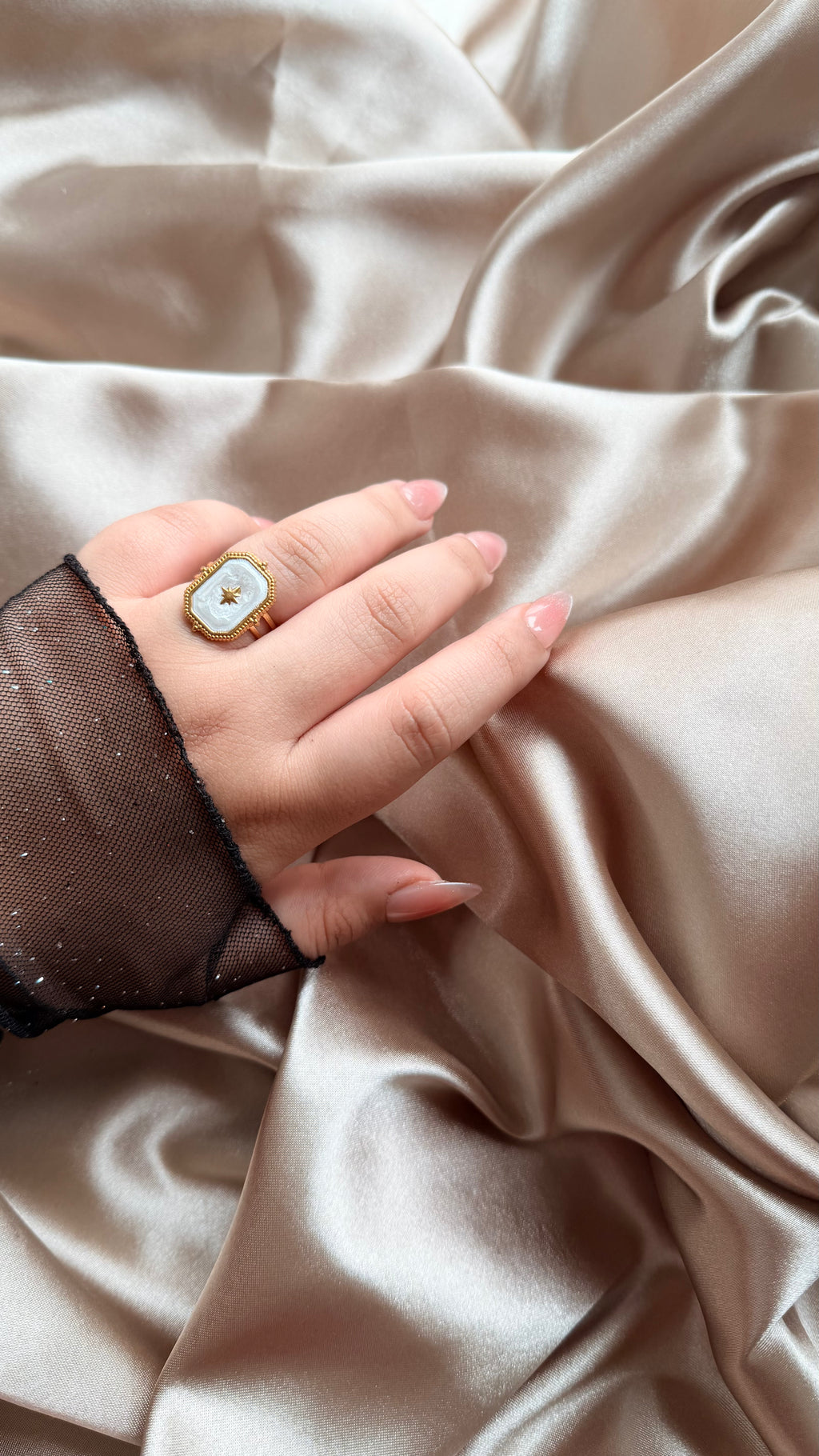 Celeste Yıldız Ayarlanabilir Yüzük