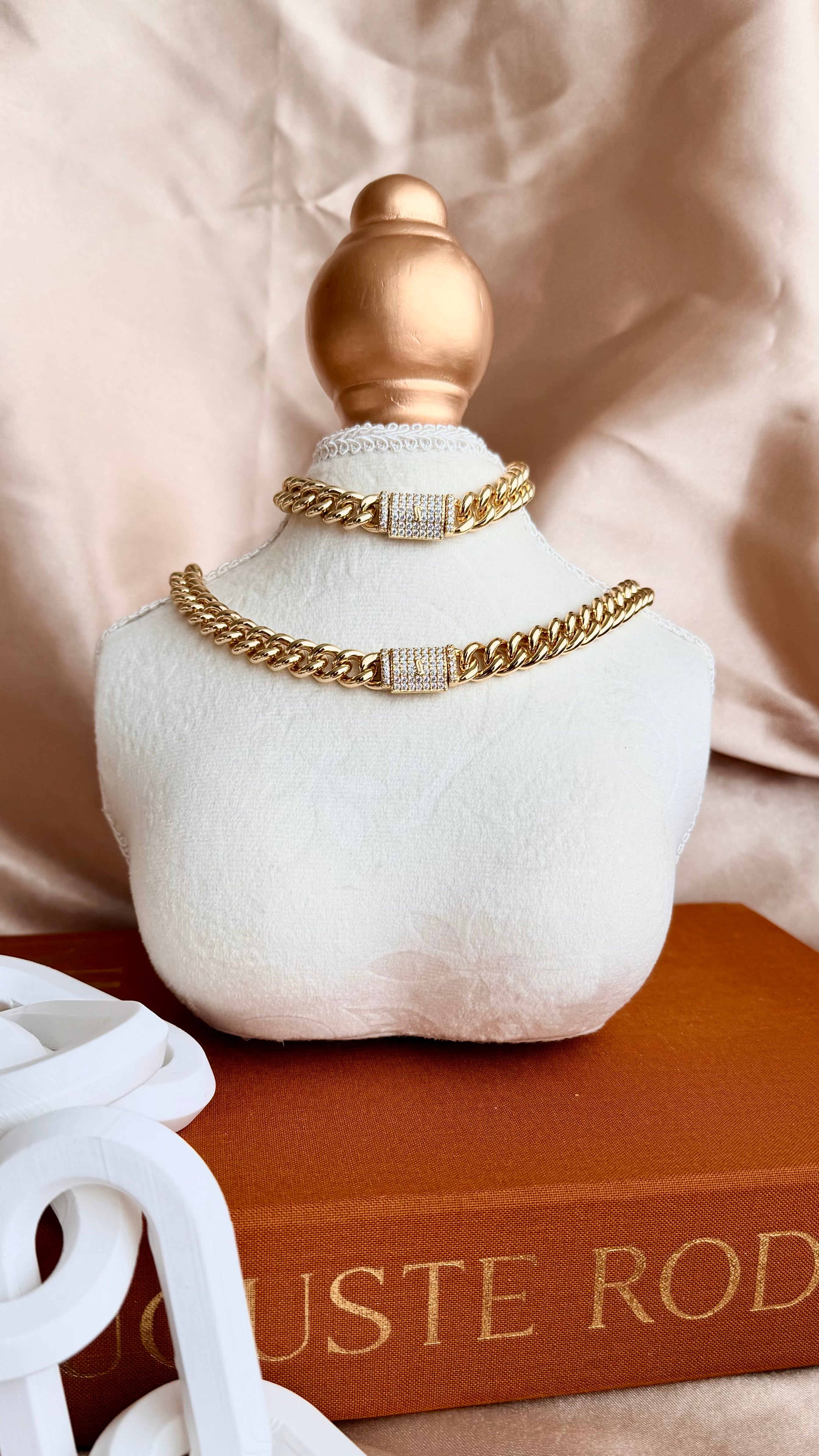 Luxe Zincir Altın Kaplama Set