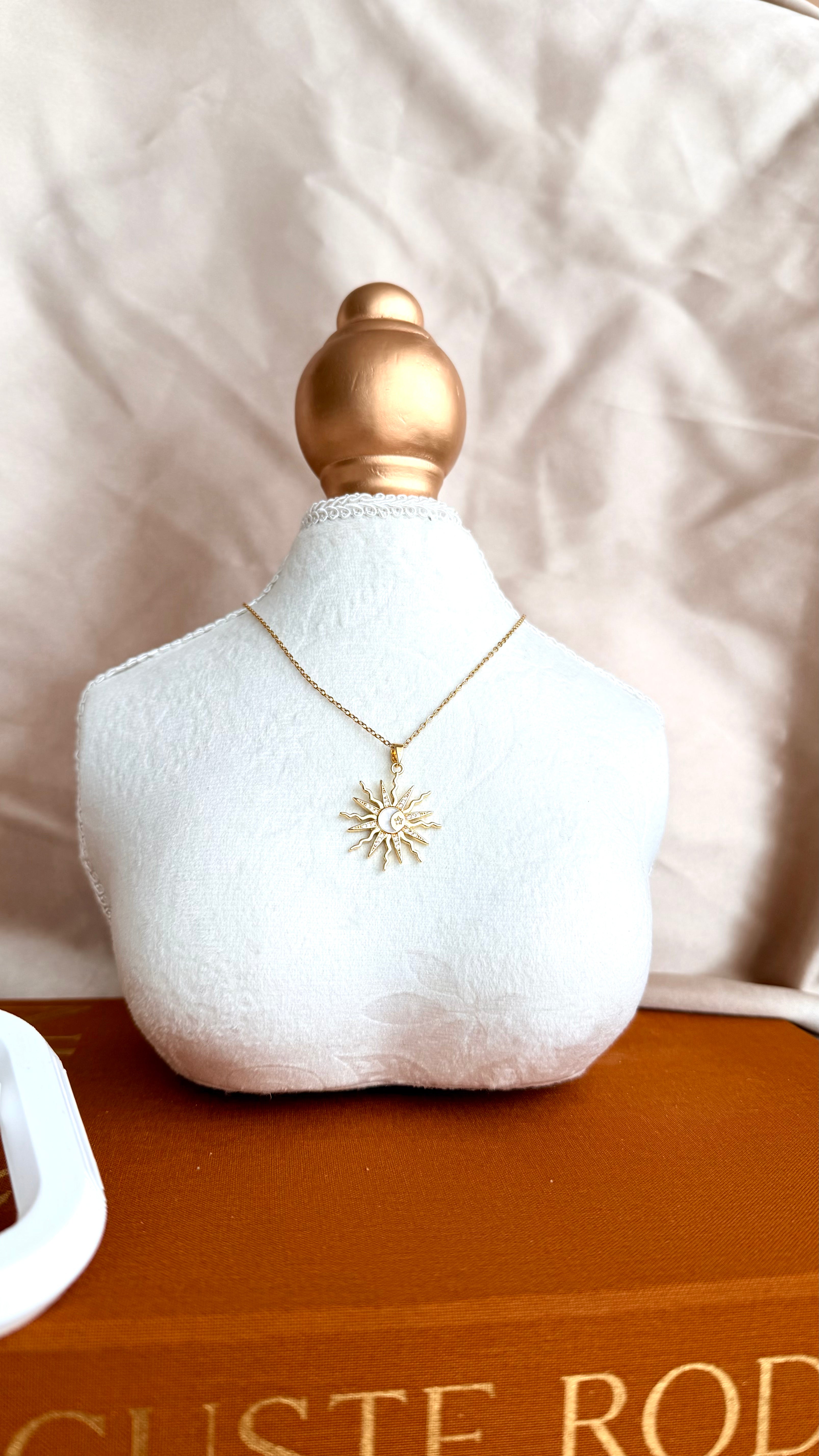 Sun & Moon Çelik Kolye