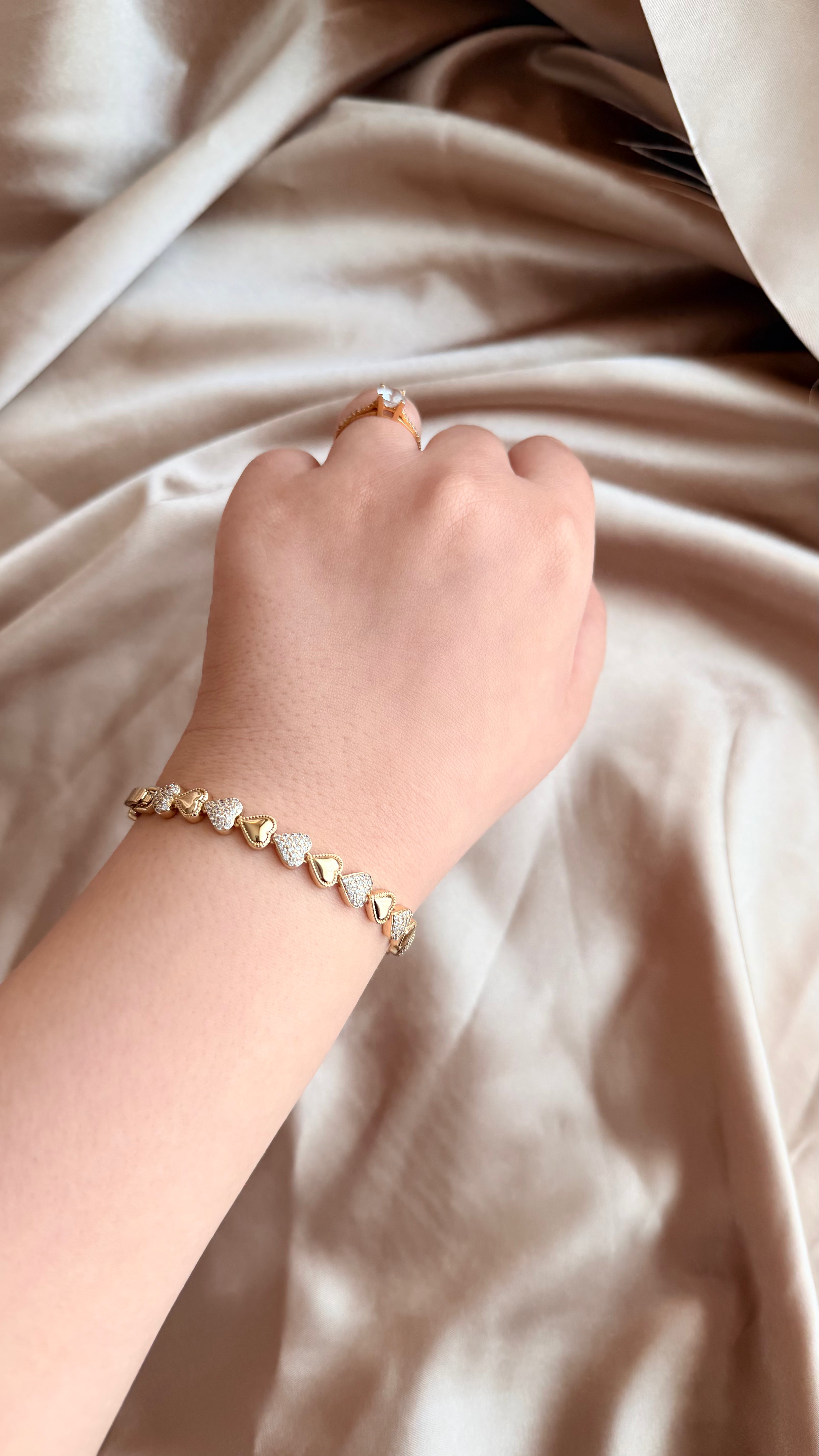 Amora Gold Kalp Bileklik