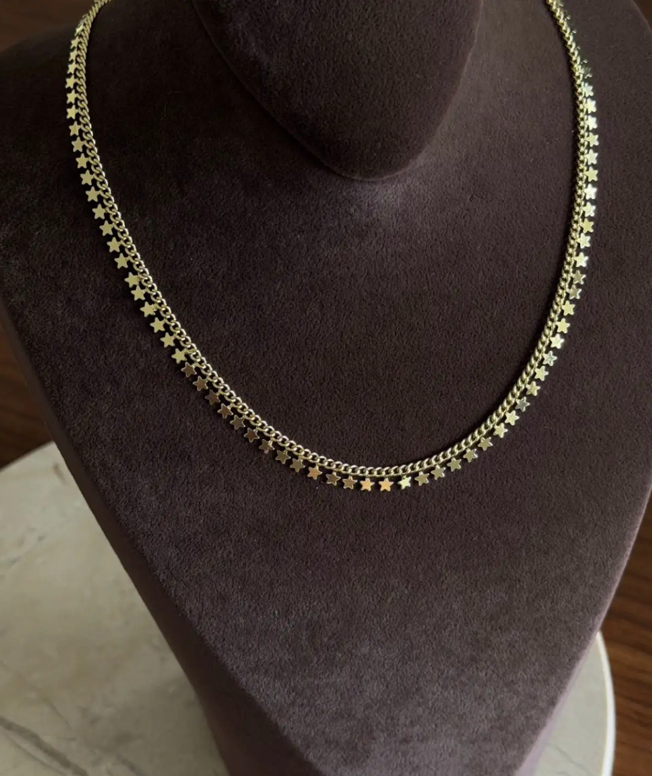 Golden Star Glow Kolye